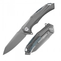 D2 Pocket Knife with Titanium Handle and Liner Lock System