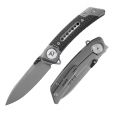 M390 Pocket Knife with Titanium and Carbon Fiber Handle
